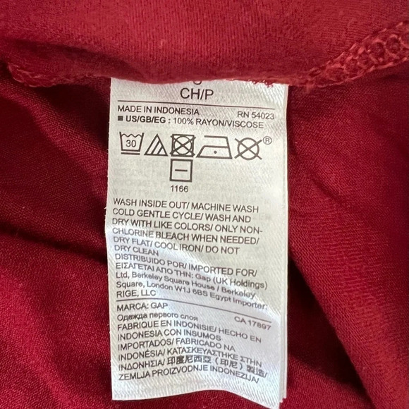 GAP womens Rust Orange knit Short sleeve Blouse top Small NWT - Picture 9 of 9